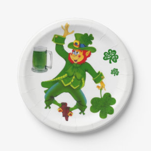 Assiettes En Carton Plaques de papier Saint Patrick's Day