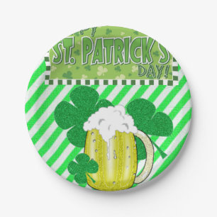 Assiettes En Carton Plaques de papier Saint Patrick's Day
