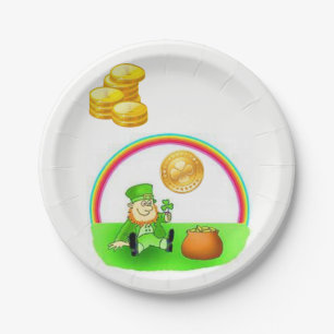 Assiettes En Carton Plaques de papier Saint Patrick's Day
