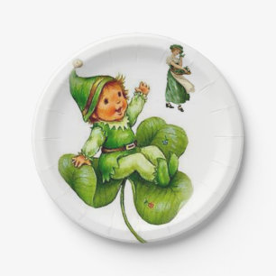 Assiettes En Carton Plaques de papier Saint Patrick's Day