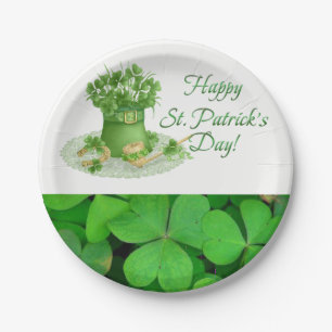 Assiettes En Carton Plaques de papier Saint Patrick's Day