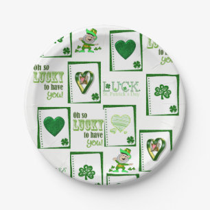 Assiettes En Carton Plaques de papier Saint Patrick's Day