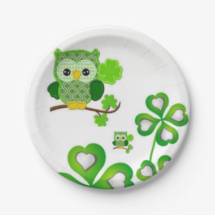Assiettes En Carton Plaques de papier Saint Patrick's Day