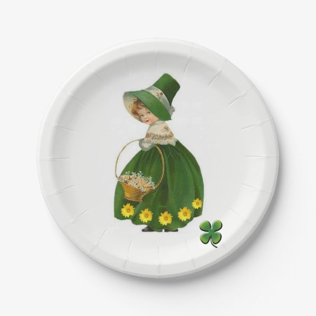 Assiettes En Carton Plaques de papier Saint Patrick's Day (Devant)