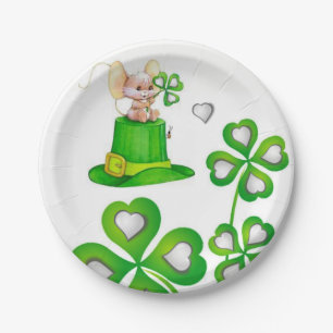 Assiettes En Carton Plaques de papier Saint Patrick's Day