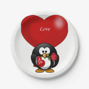 Assiettes En Carton Plaques de papier Saint-Valentin