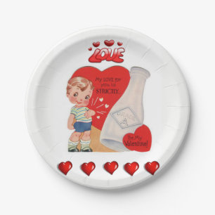 Assiettes En Carton Plaques de papier Saint-Valentin