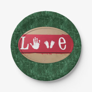 Assiettes En Carton Plaques de papier Saint-Valentin