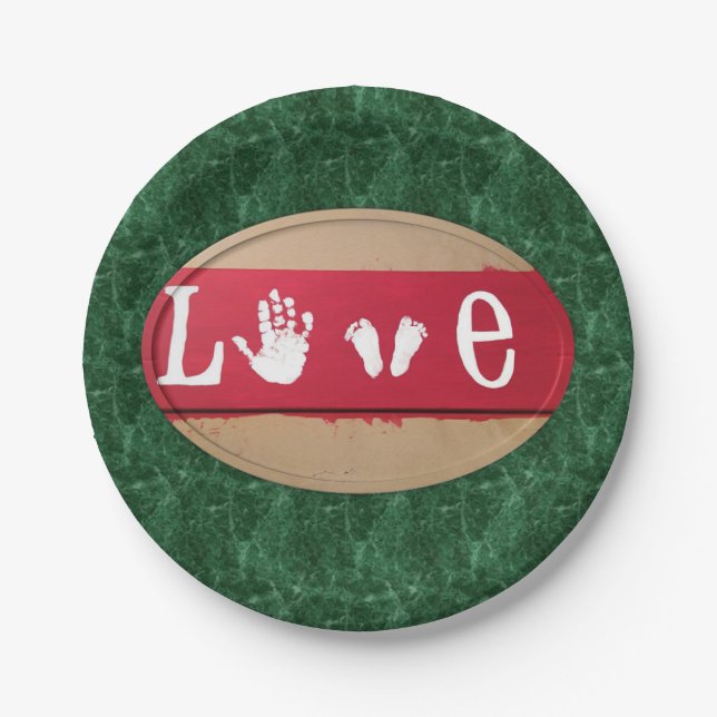 Assiettes En Carton Plaques de papier Saint-Valentin (Devant)