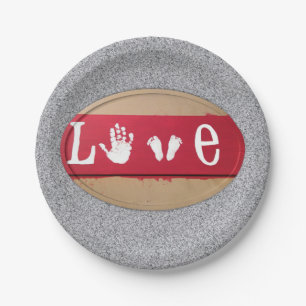 Assiettes En Carton Plaques de papier Saint-Valentin