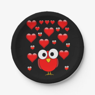 Assiettes En Carton Plaques de papier Saint-Valentin