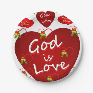 Assiettes En Carton Plaques de papier Saint-Valentin