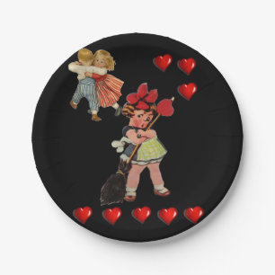 Assiettes En Carton Plaques de papier Saint-Valentin