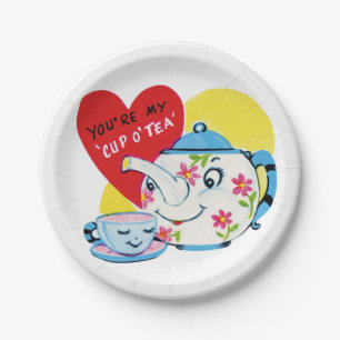 Assiettes En Carton Plaques de papier Saint-Valentin