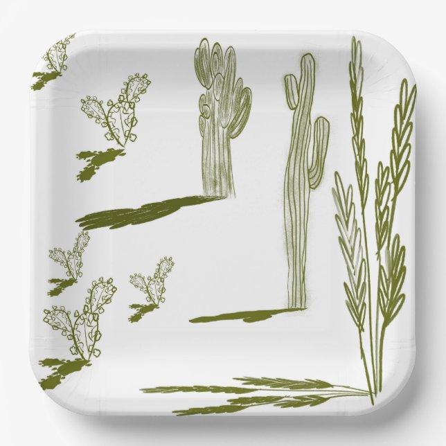 Assiettes En Carton Plaques de papier sud-ouest (Recto)