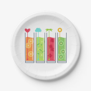 Assiettes En Carton Plaques de papier Summer Jus