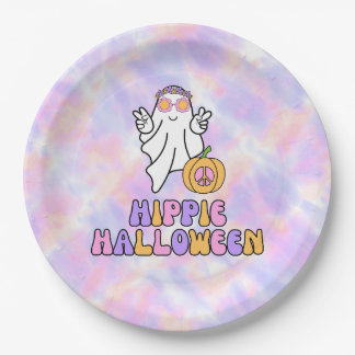 Assiettes En Carton Plaques de papier teint Halloween Hippie