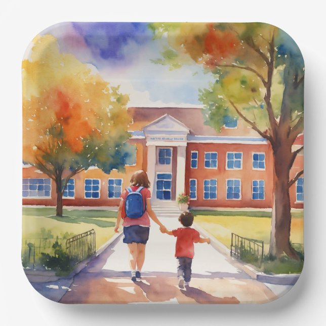 ASSIETTES EN CARTON PLAQUES DE PAPIER TEMPS DE FÊTE (Recto)