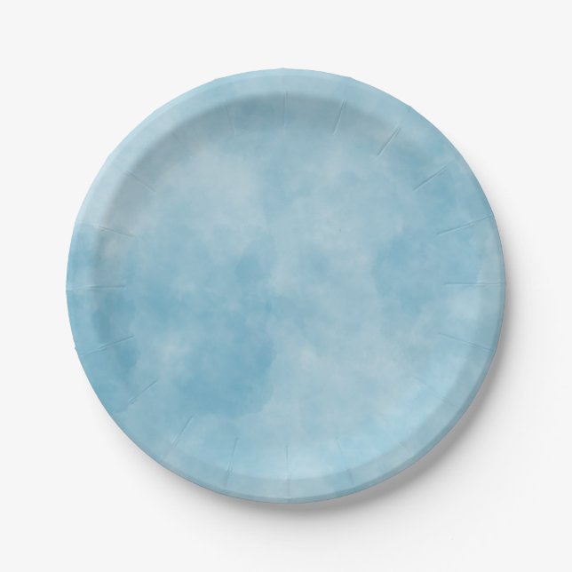 Assiettes En Carton Plaques de papier - Tête dans les NUAGES (Devant)