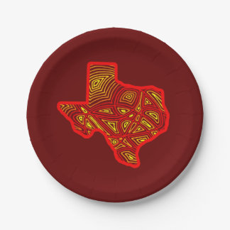 Assiettes En Carton Plaques de papier Texas