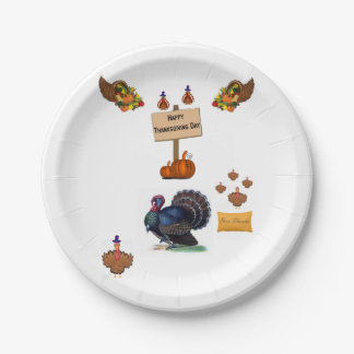 Assiettes En Carton Plaques de papier Thanksgiving