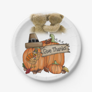 Assiettes En Carton Plaques de papier Thanksgiving