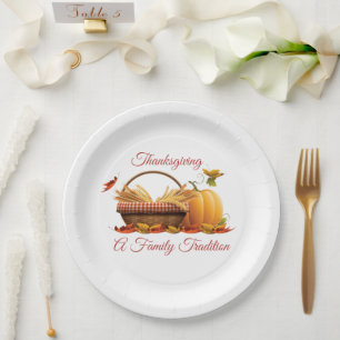 Assiettes En Carton Plaques de papier Thanksgiving