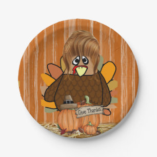 Assiettes En Carton Plaques de papier Thanksgiving