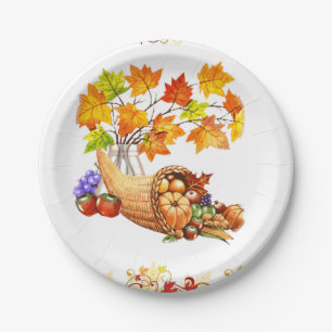 Assiettes En Carton Plaques de papier Thanksgiving