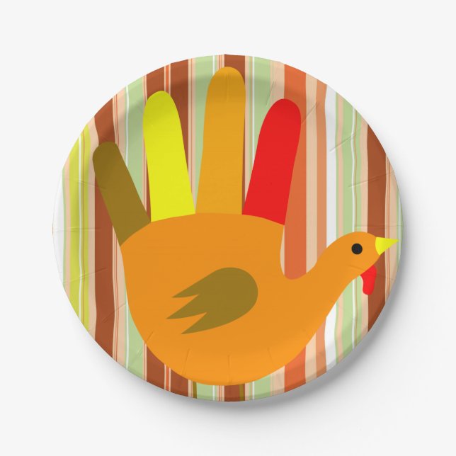 Assiettes En Carton Plaques de papier Thanksgiving (Devant)