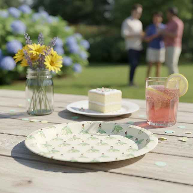 Assiettes En Carton Plaques de papier Tiana (Créateur téléchargé)