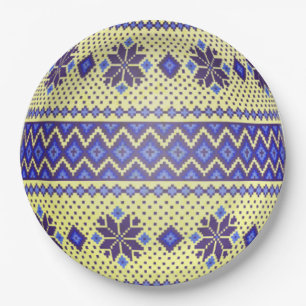 Assiettes En Carton Plaques de papier ukrainiennes pour oeufs de Pâq