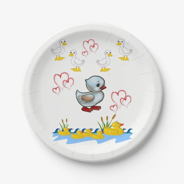 Assiettes En Carton Plaques de papier Valentine's (Devant)