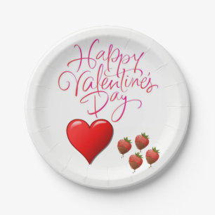 Assiettes En Carton Plaques de papier Valentine's