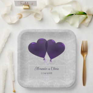 Assiettes En Carton Plaques de papier Wedding shower de ballons de coe