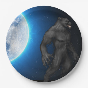 Assiettes En Carton Plaques de papier Werewolf