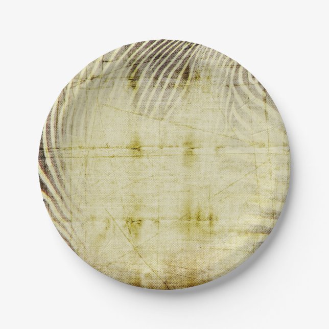 Assiettes En Carton Plaques de papier Zebra (Devant)