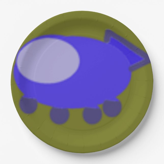 Assiettes En Carton Plaques de vaisseau spatial pour marionnettes (Devant)