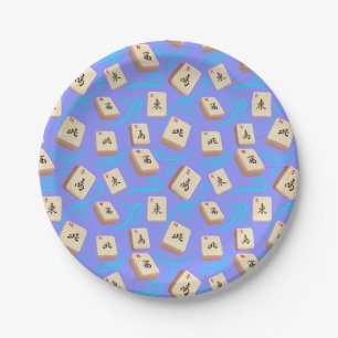 Assiettes En Carton Plaques de vent Mahjong