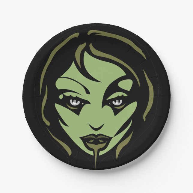 Assiettes En Carton Plaques d'Halloween Festive Zombie Plaques de papi (Devant)