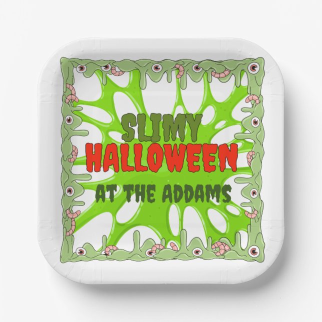 Assiettes En Carton Plaques d'Halloween minces (Recto)