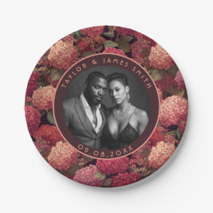 Assiettes En Carton Plaques D'Hydrangée Moderne Pour Bachelor Party