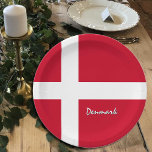 Assiettes En Carton Plaques Drapeau Danois, fête, sport, Danemark<br><div class="desc">Plaques papier : Drapeau danois & fête du Danemark - amour mon pays,  fête des pères,  vacances,  patriotes / fans de sport</div>