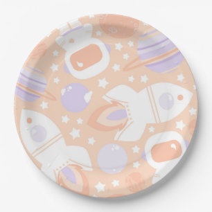 Assiettes En Carton Plaques du Space Girls Party