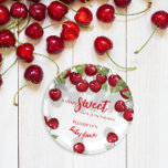 Assiettes En Carton Plaques en papier Baby shower de cerisier doux Ber<br><div class="desc">Plaques de papier Baby shower Berry Sweet Cherry. Éléments correspondants disponibles. Voir la collection complète ici : https://www.zazzle.com/collections/juicy_sweet_watercolor_garland_of_cherry_branches-119859755984168806</div>