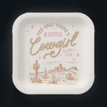 Assiettes En Carton Plaques en papier Baby shower de fille rose<br><div class="desc">Plaques de Baby shower de fille</div>