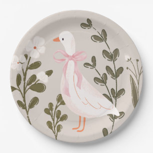 Assiettes En Carton Plaques en papier Baby shower d'oie