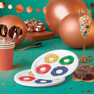 Assiettes En Carton Plaques en papier de beignets de Noël