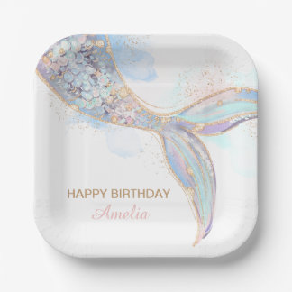 Assiettes En Carton Plaques en papier de sirène