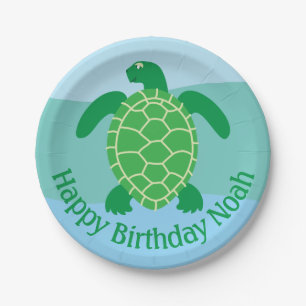 Assiettes En Carton Plaques en papier de tortue de mer